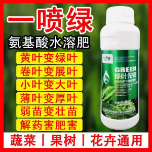 一喷绿氨基酸叶面肥果树专用蔬菜花卉通用微量元素农用喷雾绿叶肥